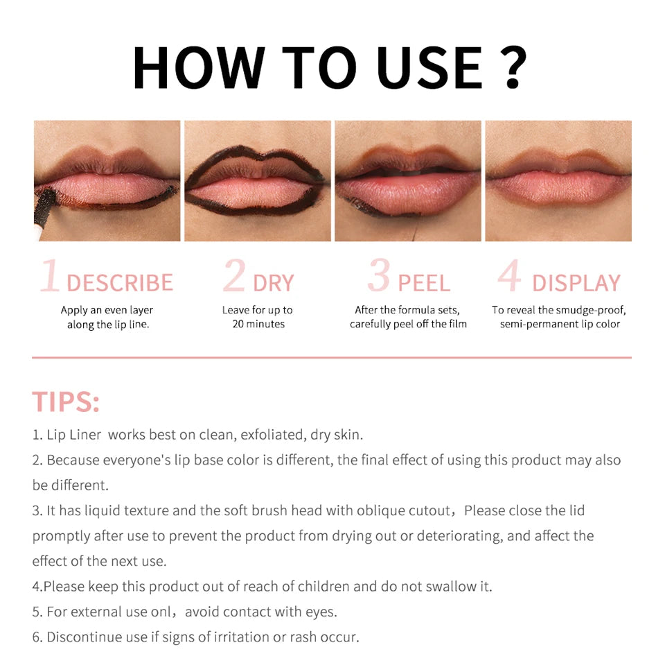 Peel-off Lip Liner Tattoo