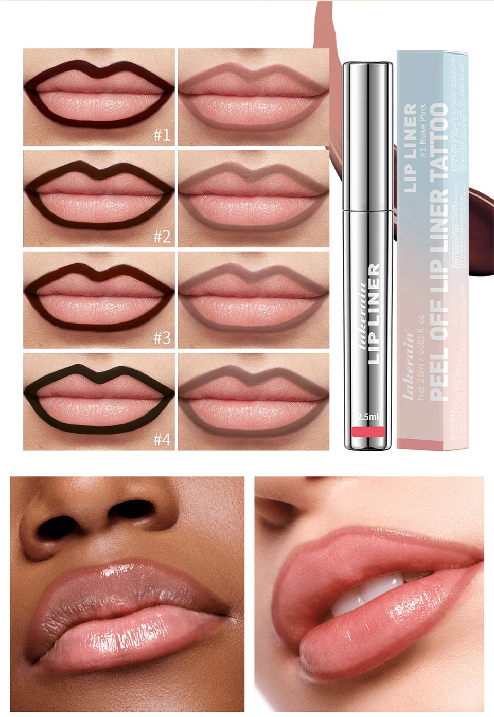 Peel-off Lip Liner Tattoo